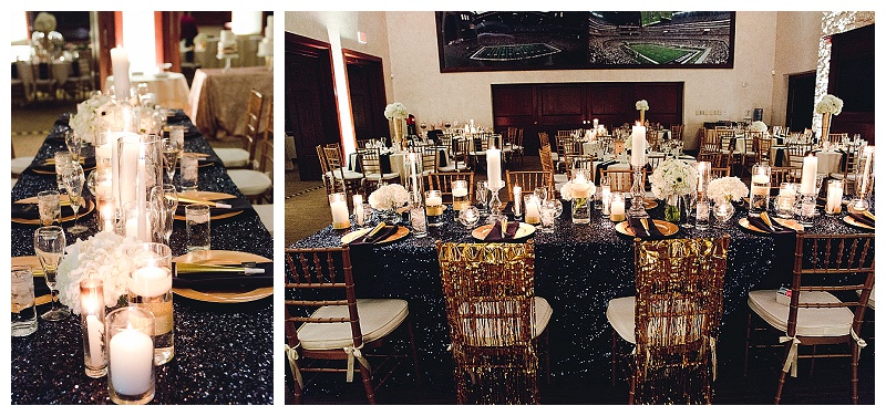 New Years Eve Wedding Candles and Floral Design by A & L Floral Design