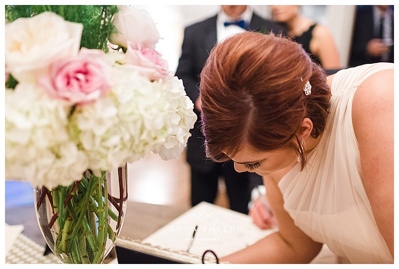 Blush and white wedding flowers