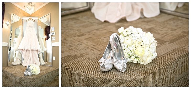 Blush and white Piazza in the Village wedding flowers