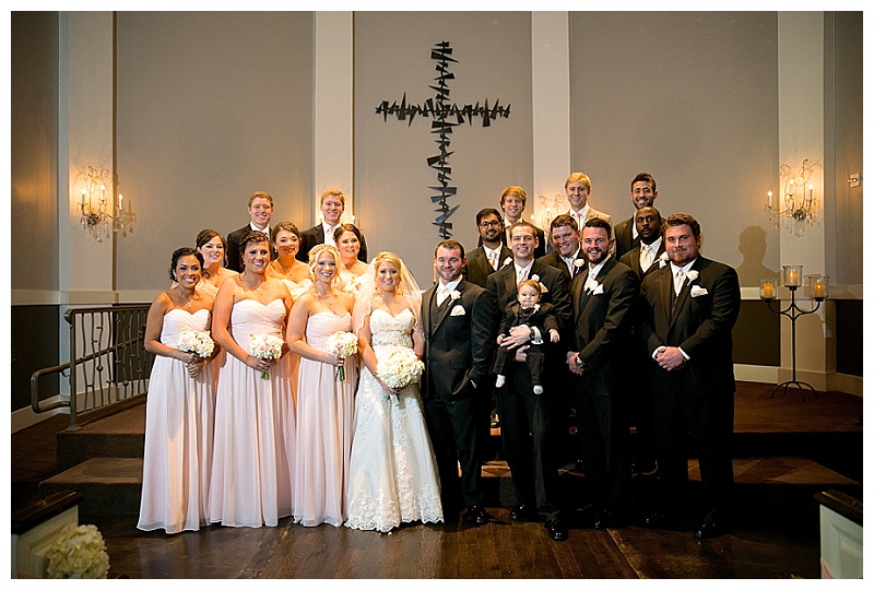 Blush and white Piazza in the Village wedding flowers