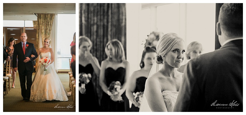 Poppy Red and White Wedding Florals at Dallas City Club