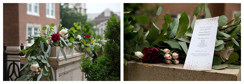 Losely styled, Organic and Airy Marsala and Blush Wedding Florals