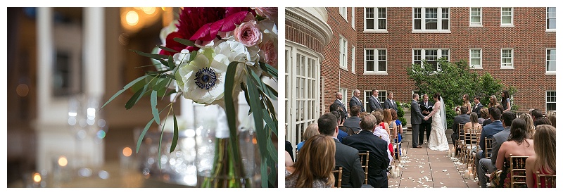 Losely styled, Organic and Airy Marsala and Blush Wedding Florals