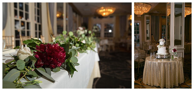 Losely styled, Organic and Airy Marsala and Blush Wedding Florals