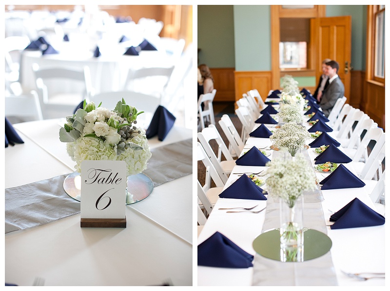 hydrangea dusty miller and tullip wedding flowers