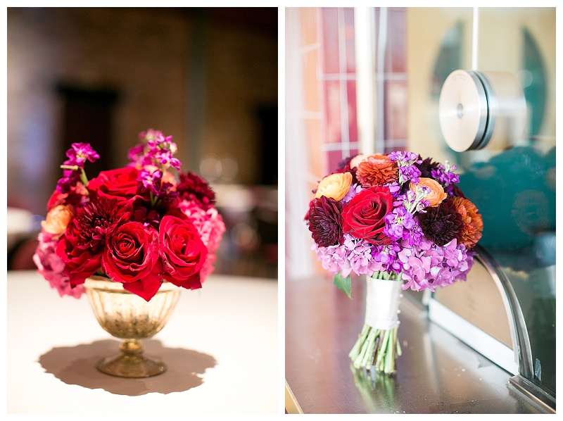 Jewel tone wedding flowers dallas