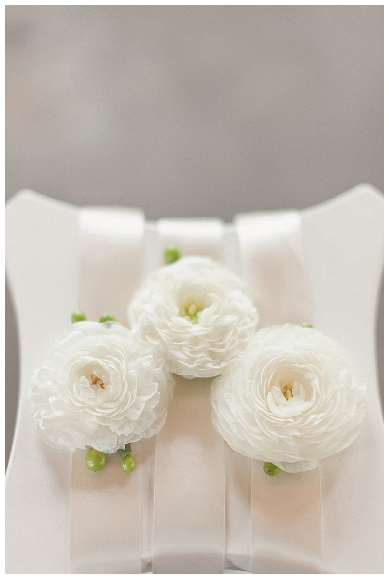 Traditional white, green, and blue wedding flowers dallas