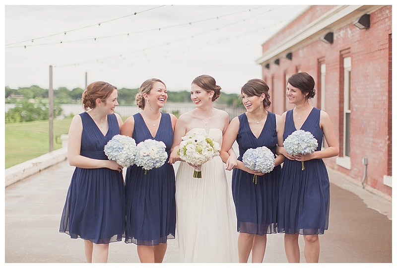 Traditional white, green, and blue wedding flowers dallas