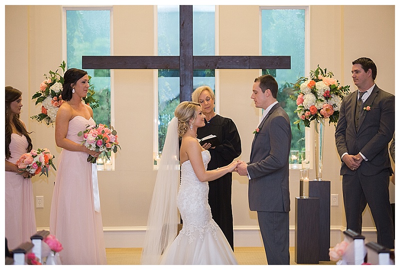 bright coral and pink wedding flowers dallas