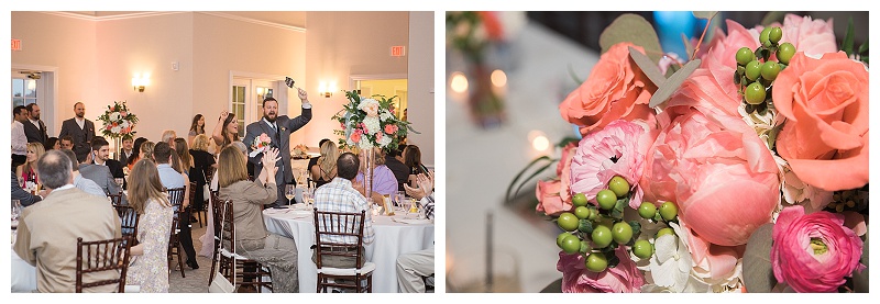 bright coral and pink wedding flowers dallas