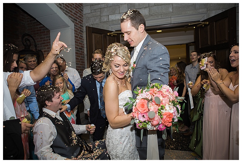 bright coral and pink wedding flowers dallas