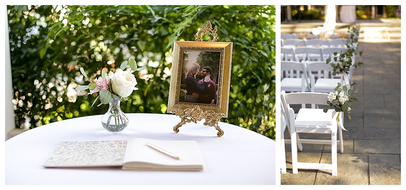 Traditional wedding flowers with silver dollar eucalyptus