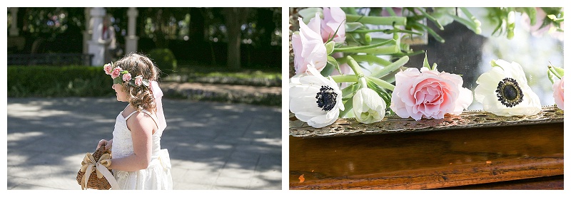 Traditional wedding flowers with silver dollar eucalyptus