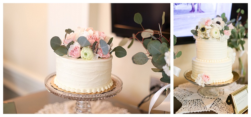 Traditional wedding flowers with silver dollar eucalyptus