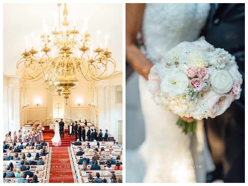 Colonial Country Club Wedding Flowers