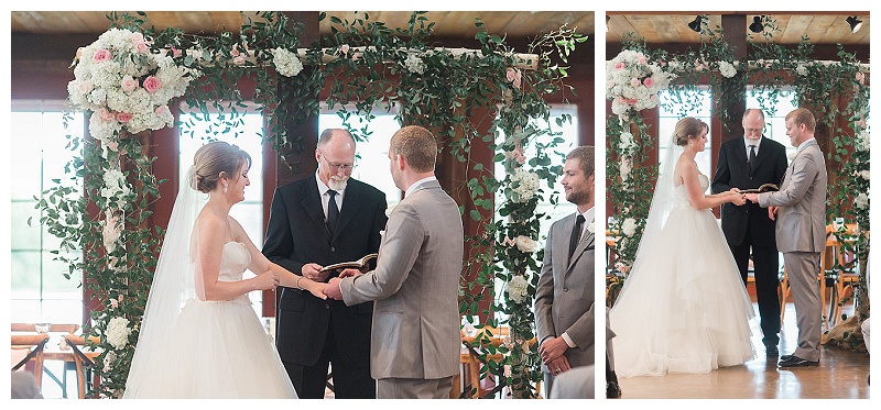 Blush, pink and white Dallas wedding flowers