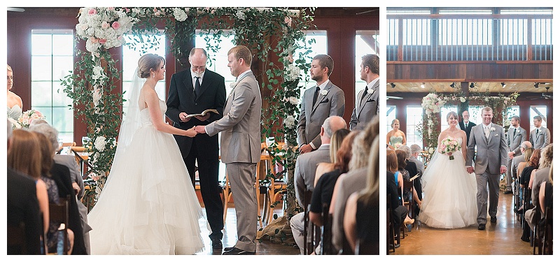 Blush, pink and white Dallas wedding flowers