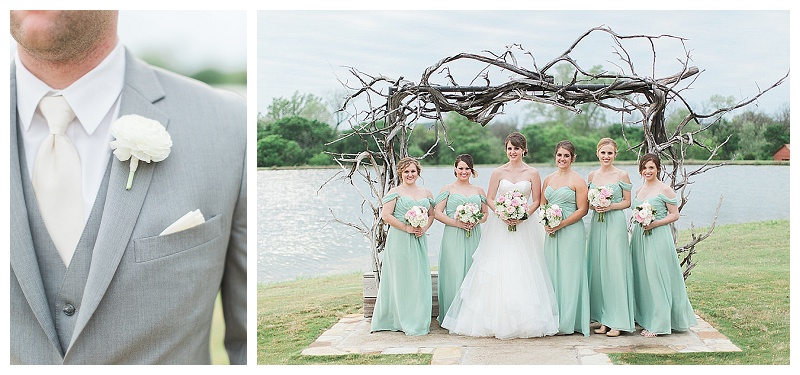 Blush, pink and white Dallas wedding flowers