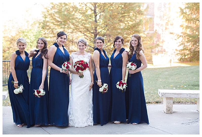 Deep red, green, and white wedding flowers Dallas