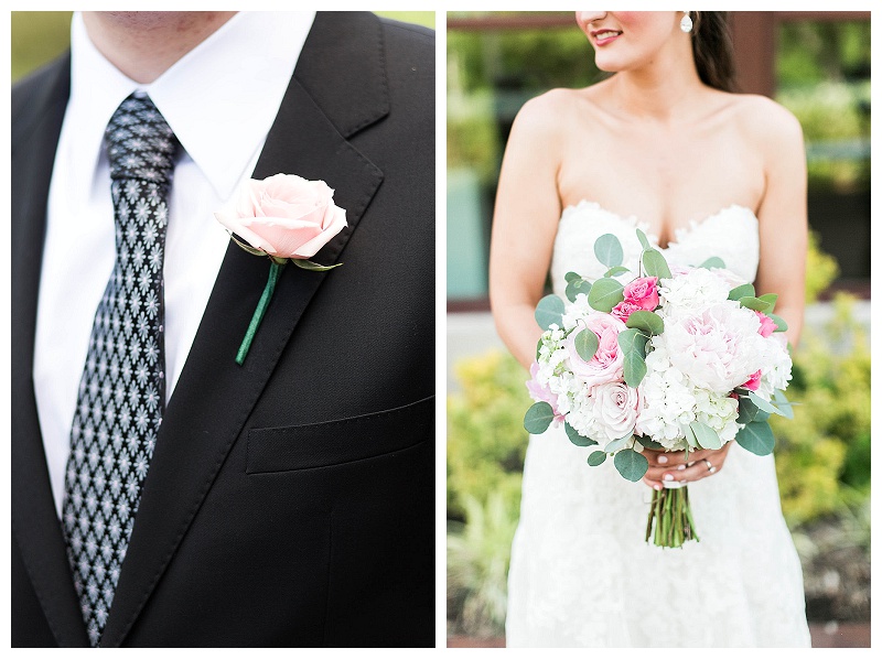 Noah's Richardson blush and pink wedding flowers hydrangea peonies garden roses