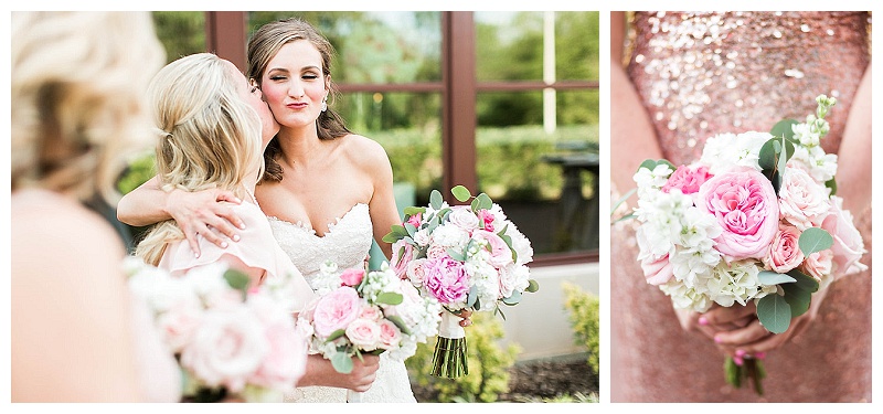 Noah's Richardson blush and pink wedding flowers hydrangea peonies garden roses