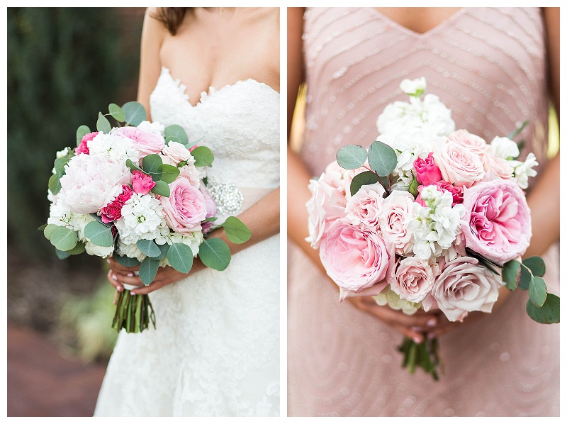 Noah's Richardson blush and pink wedding flowers hydrangea peonies garden roses