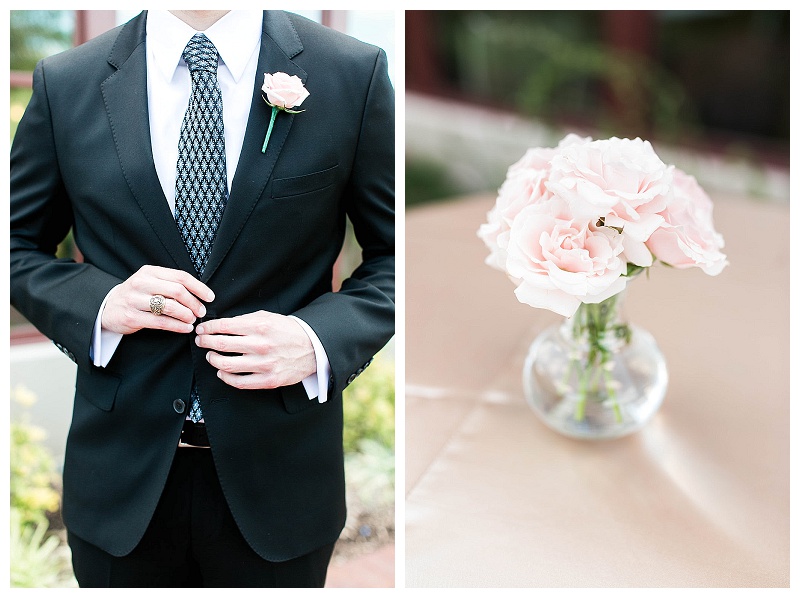 Noah's Richardson blush and pink wedding flowers hydrangea peonies garden roses