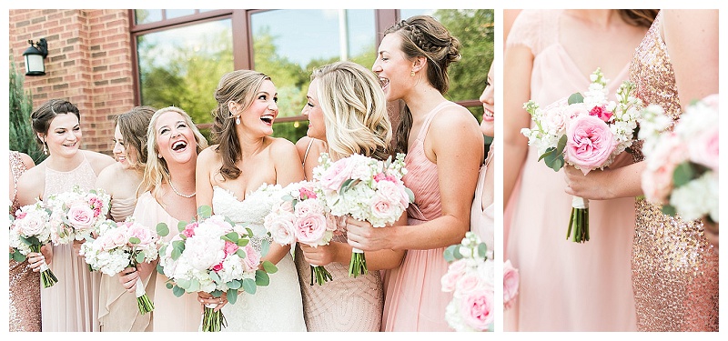 Noah's Richardson blush and pink wedding flowers hydrangea peonies garden roses