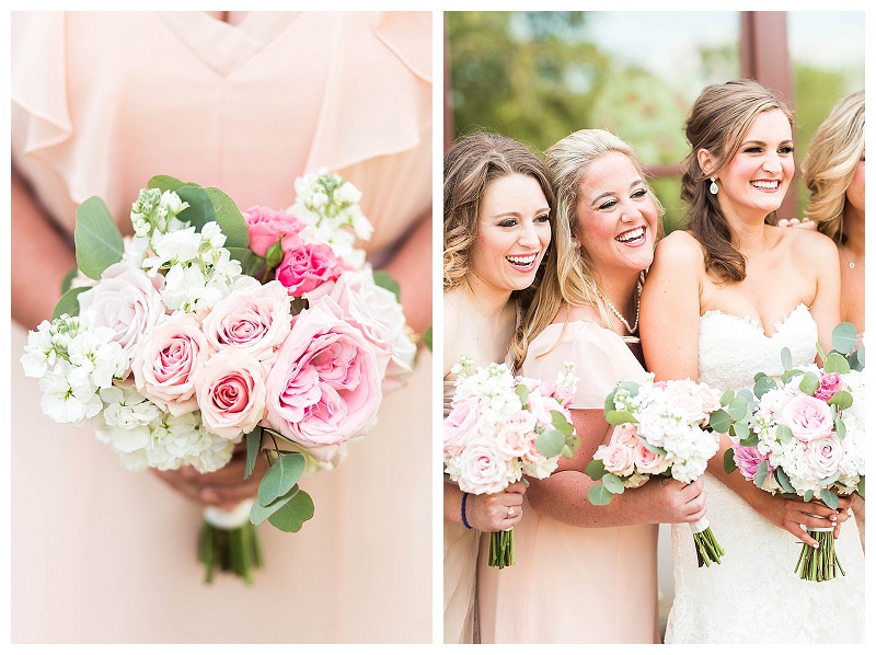 Noah's Richardson blush and pink wedding flowers hydrangea peonies garden roses