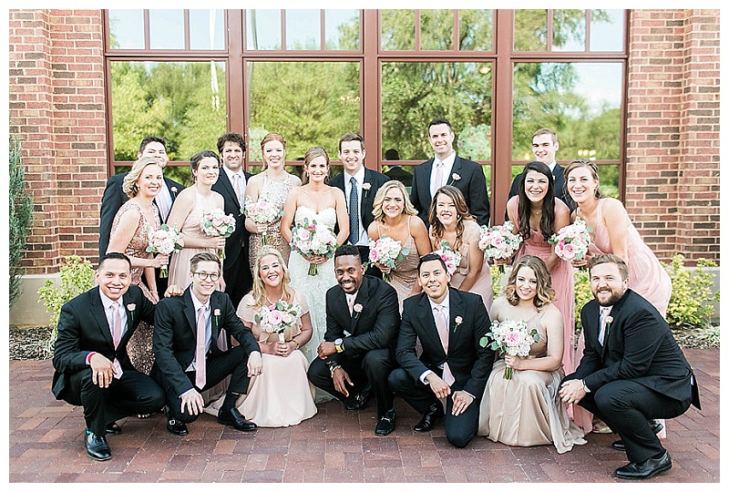 Noah's Richardson blush and pink wedding flowers hydrangea peonies garden roses