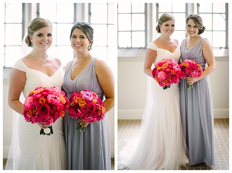 Bright Pink and Orange Dallas Wedding Flowers