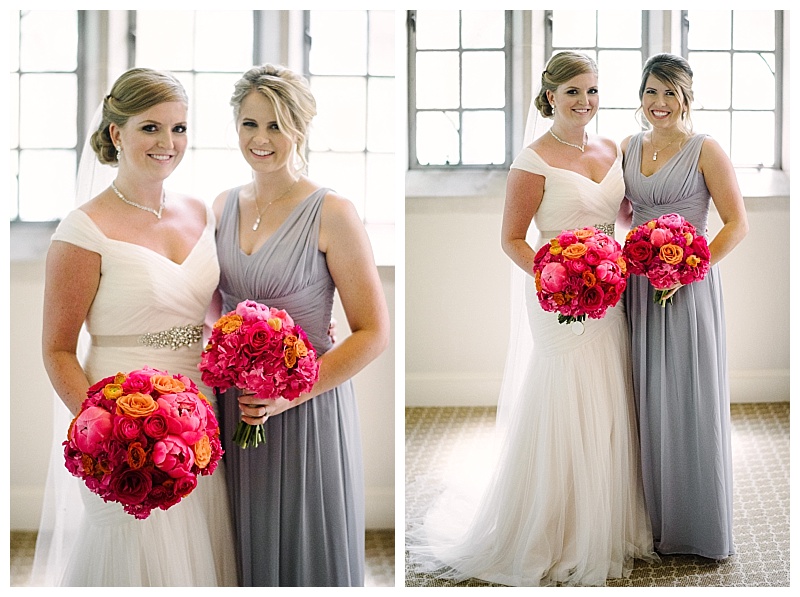 Bright Pink and Orange Dallas Wedding Flowers