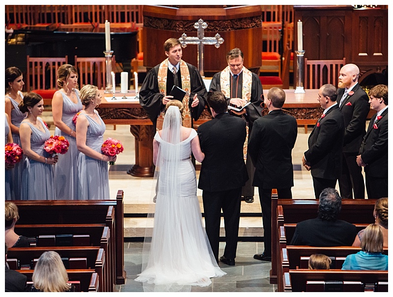 Bright Pink and Orange Dallas Wedding Flowers