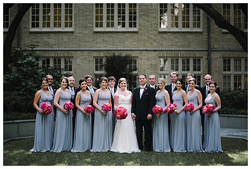 Bright Pink and Orange Dallas Wedding Flowers