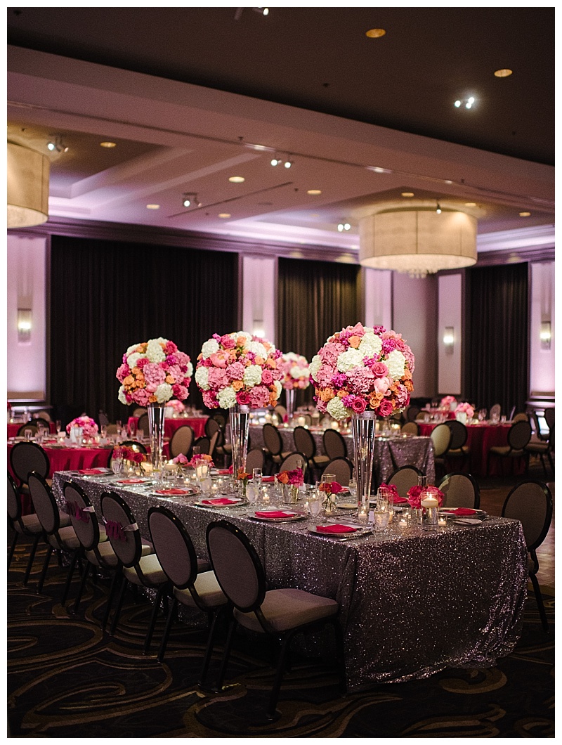 Bright Pink and Orange Dallas Wedding Flowers