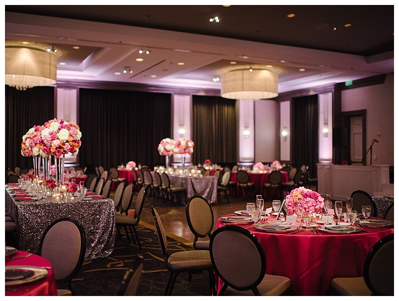 Bright Pink and Orange Dallas Wedding Flowers