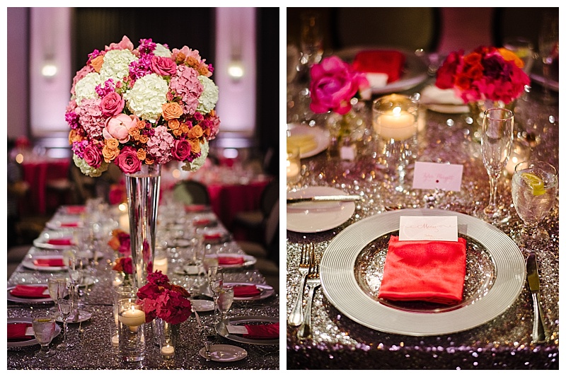 Bright Pink and Orange Dallas Wedding Flowers