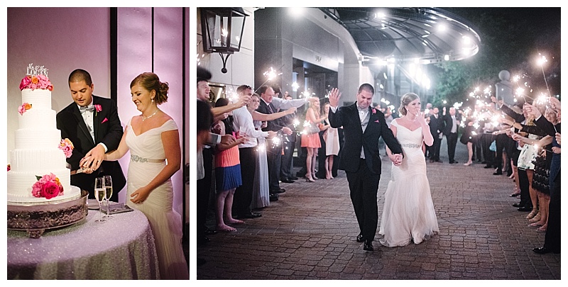 Bright Pink and Orange Dallas Wedding Flowers