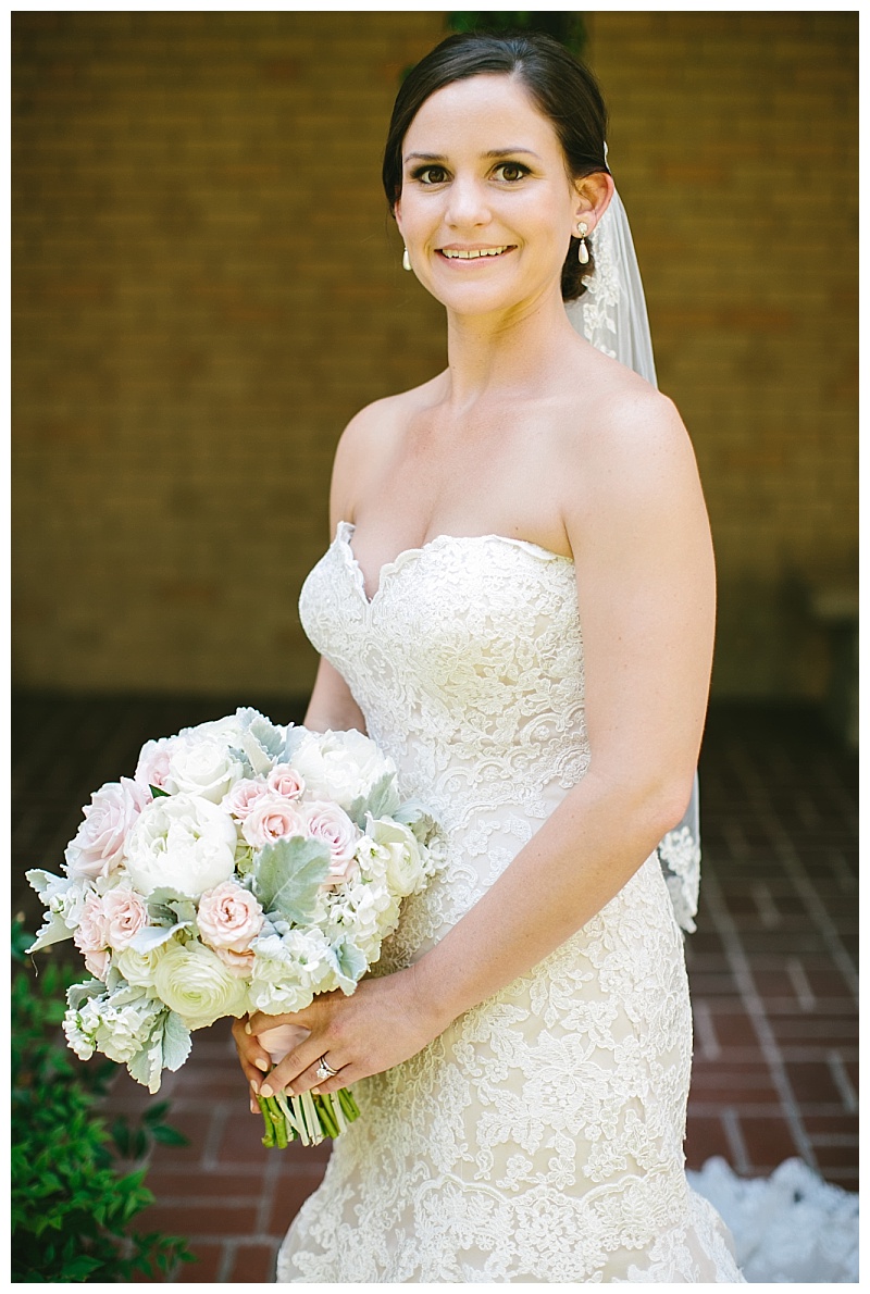 White and blush summer wedding flowers dallas texas