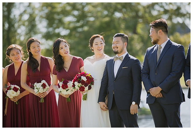 burgundy and white dallas wedding flowers with greenery