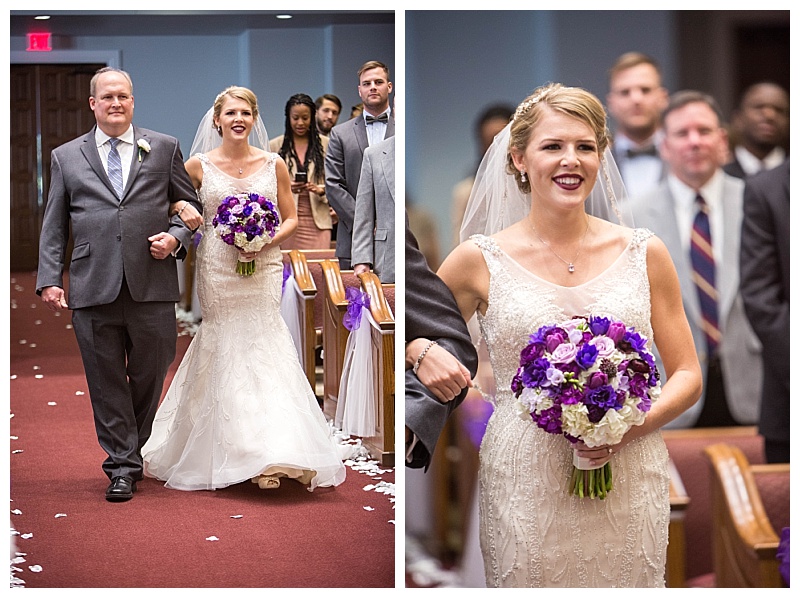 Purple Dallas Wedding Flowers