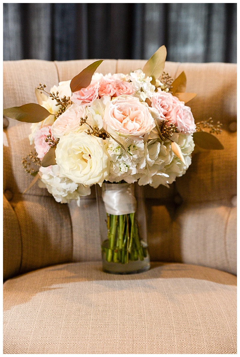 blush and ivory plano texas wedding flowers