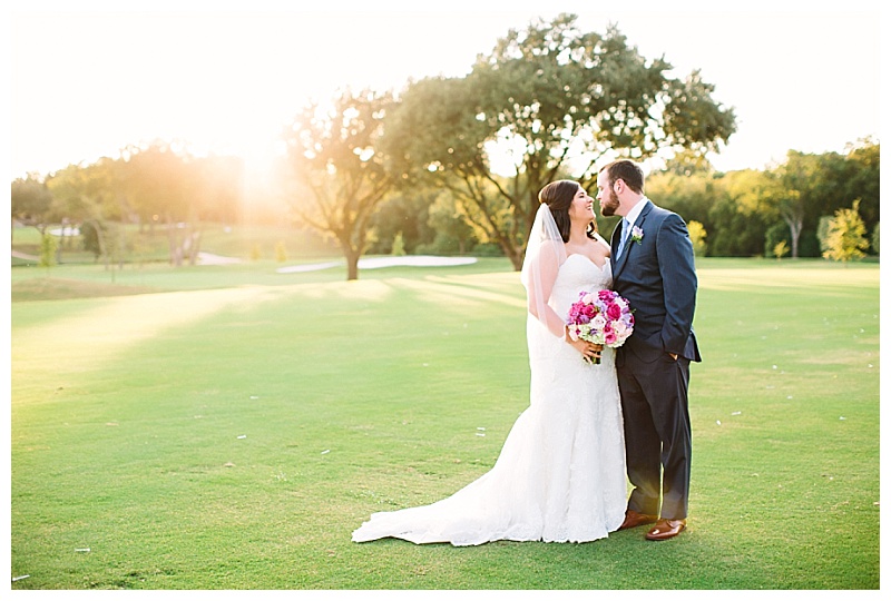 bold purple and pink dallas texas country club wedding flowers