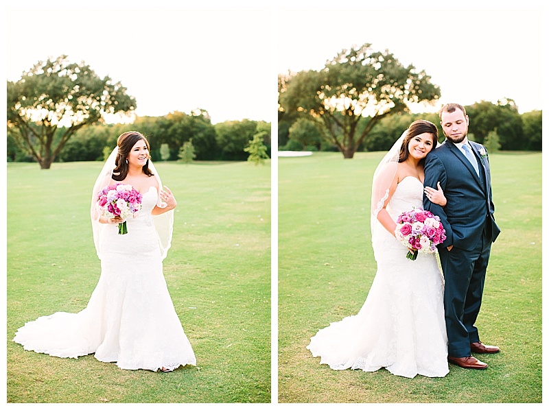 bold purple and pink dallas texas country club wedding flowers