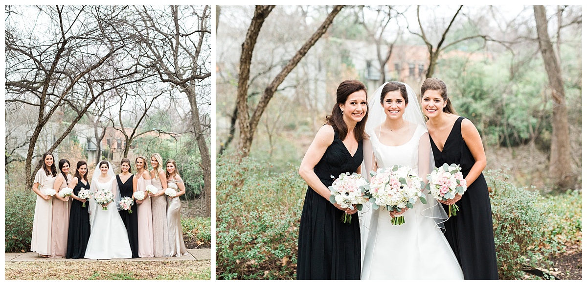 Timeless classic ivory and blush dallas wedding flowers