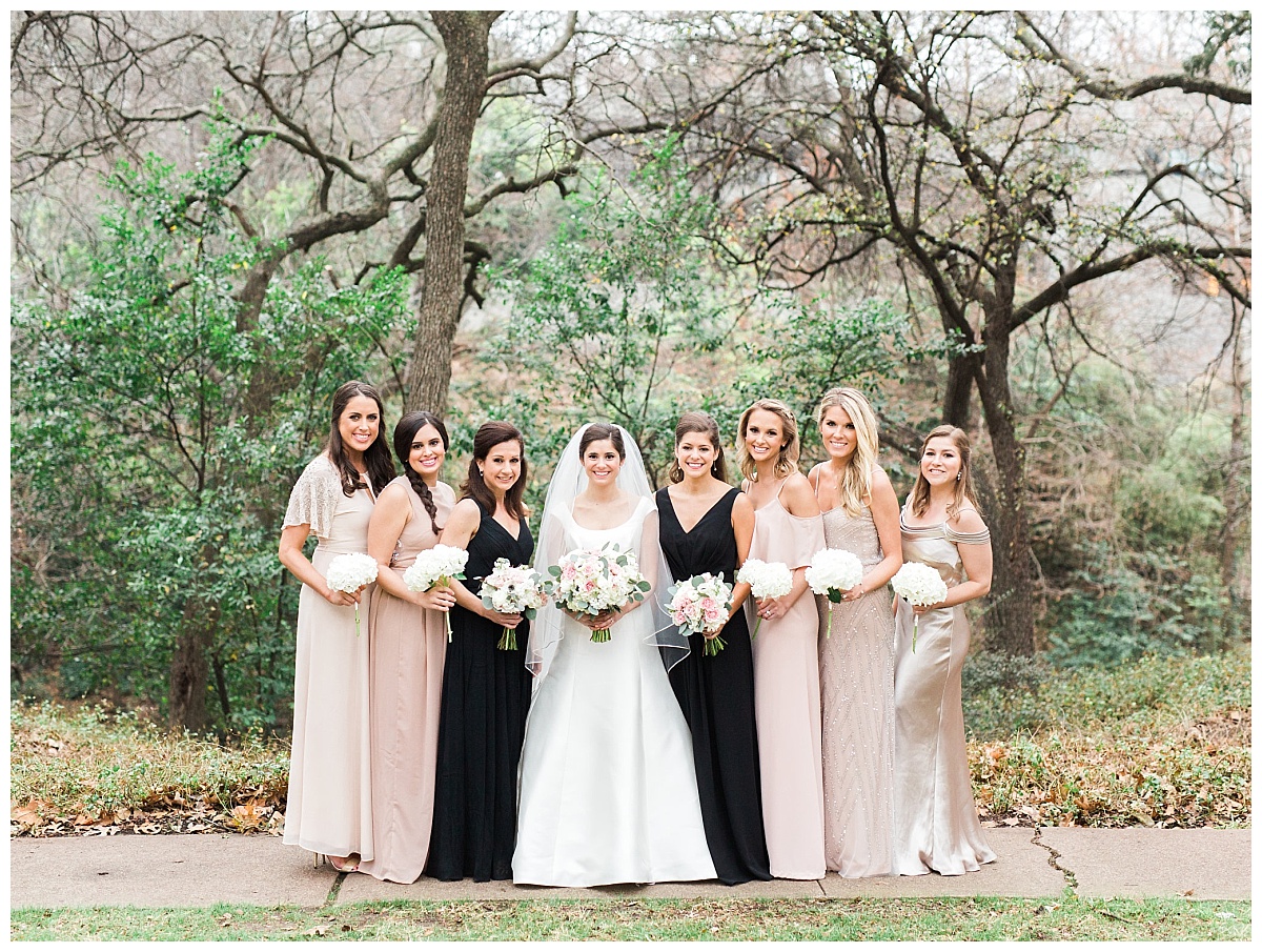 Timeless classic ivory and blush dallas wedding flowers