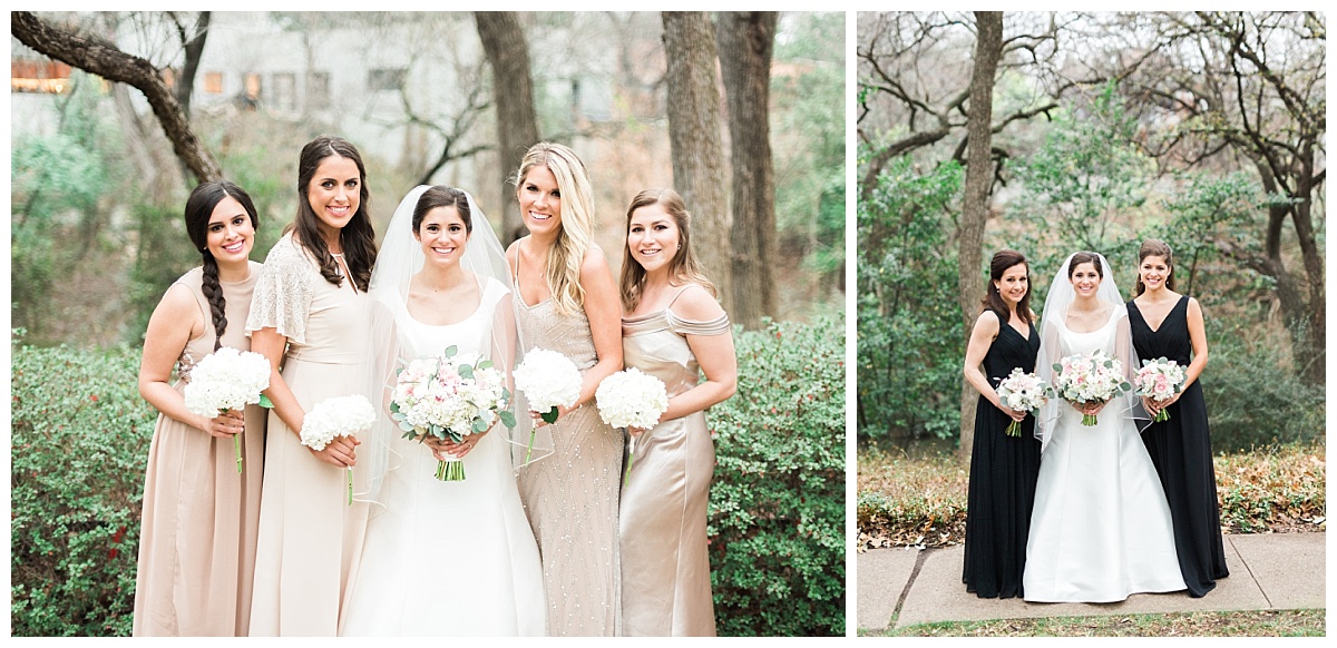 Timeless classic ivory and blush dallas wedding flowers