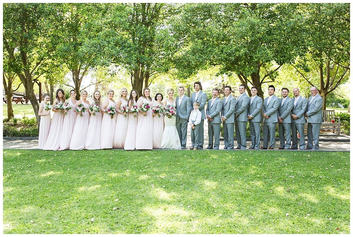 Texas Discovery Garden Spring Wedding Pink wedding flowers