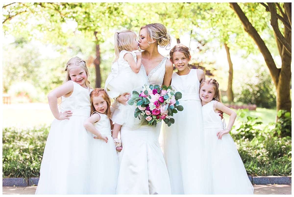 Texas Discovery Garden Spring Wedding Pink wedding flowers