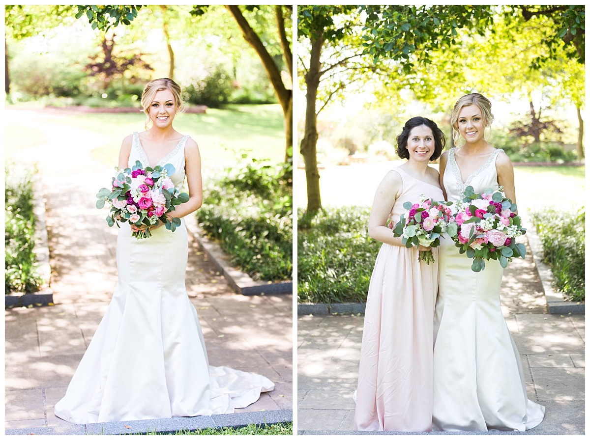 Texas Discovery Garden Spring Wedding Pink wedding flowers